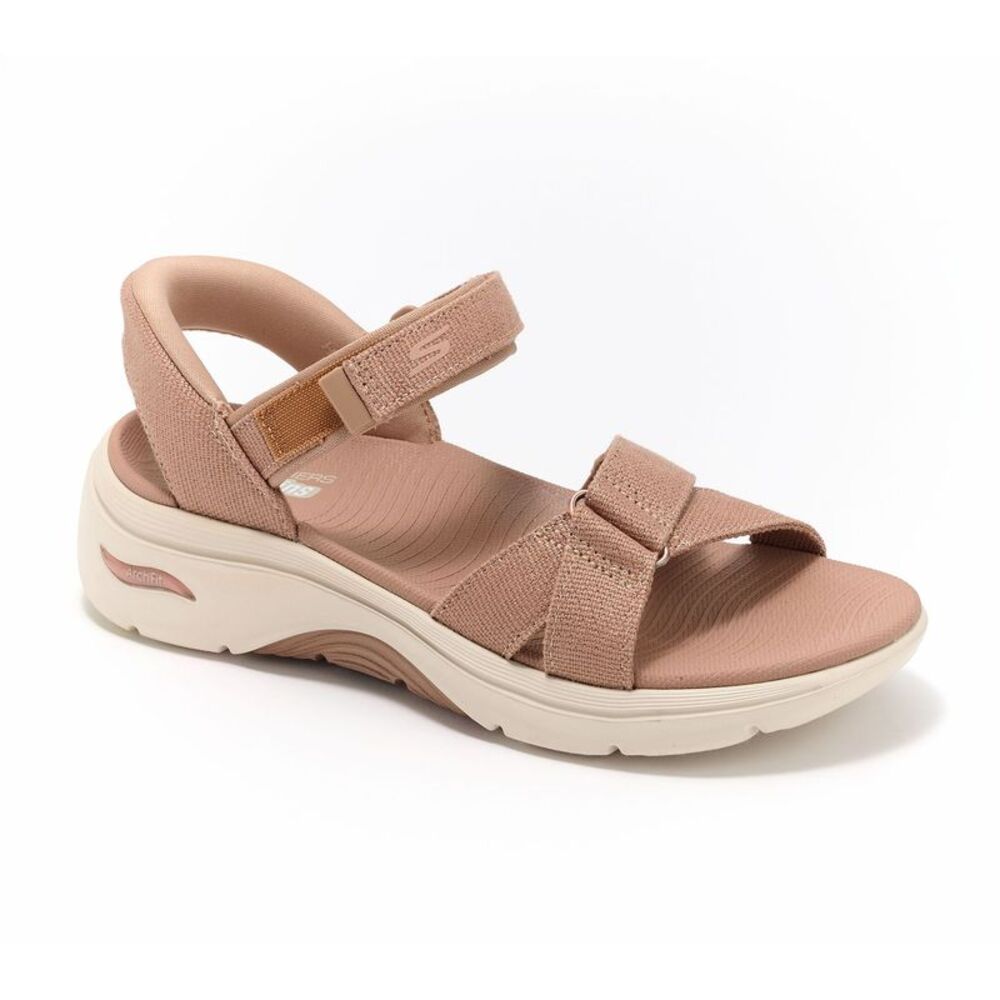Skechers Women's Sz 8 Slip-ins GO Walk Arch Fit Sandals Brown
